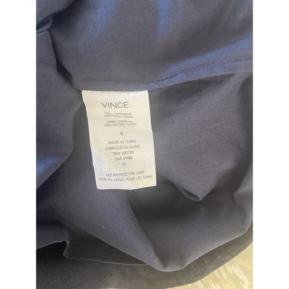 VINCE Raime Lace Inset Popover Dress Size 4 Fully Lined - Picture 6 of 6